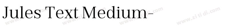 Jules Text Medium字体转换